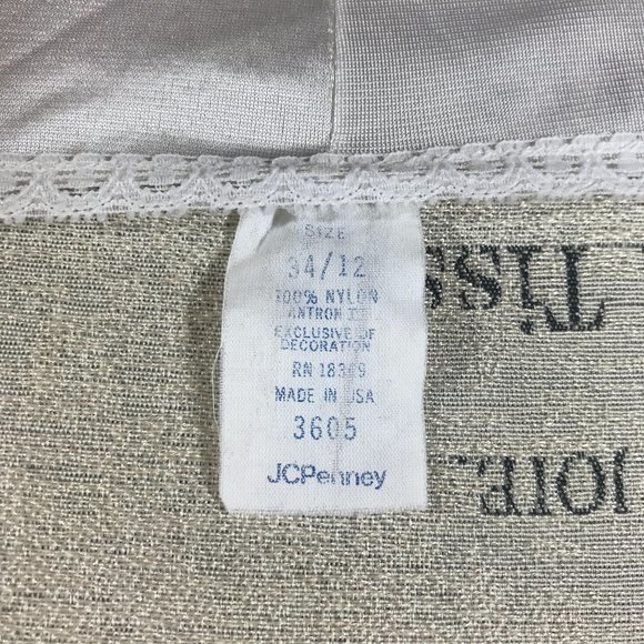 Vintage Lace Polyester Slip Dress White 34/12 - Picture 6 of 6